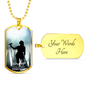Worship Changes Everything | Female Singer On Stage | Dog Tag Necklace - Givtz Back