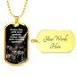Praise Him with Cymbals | Drummer | Dog Tag Necklace - Givtz Back