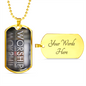 Worship | Blocks | Dog Tag Necklace - Givtz Back