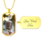 Worship YHWH | Microphone | Dog Tag Necklace - Givtz Back