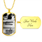 Worship Changes Everything | Electric Guitar Flame | Dog Tag Necklace - Givtz Back