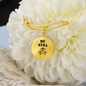 Be Still Flower | Bangle Circle Pendant - Givtz Back
