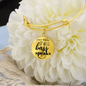 When Words Fail Bass Guitar Speaks | Bangle Circle Pendant - Givtz Back