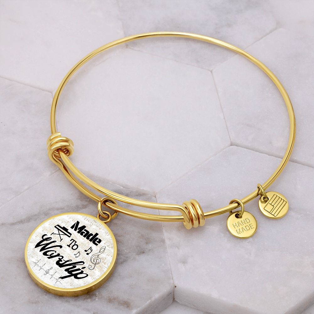 Made to Worship Gold Sheet Music | Bangle Circle Pendant | Piano | Gift for Pianist