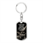 Praise Him with Cymbals | Drummer | Dog Tag Keychain - Givtz Back