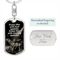 Praise Him with Cymbals | Drummer | Dog Tag Keychain - Givtz Back