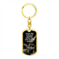 Praise Him with Cymbals | Drummer | Dog Tag Keychain - Givtz Back