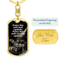 Praise Him with Cymbals | Drummer | Dog Tag Keychain - Givtz Back