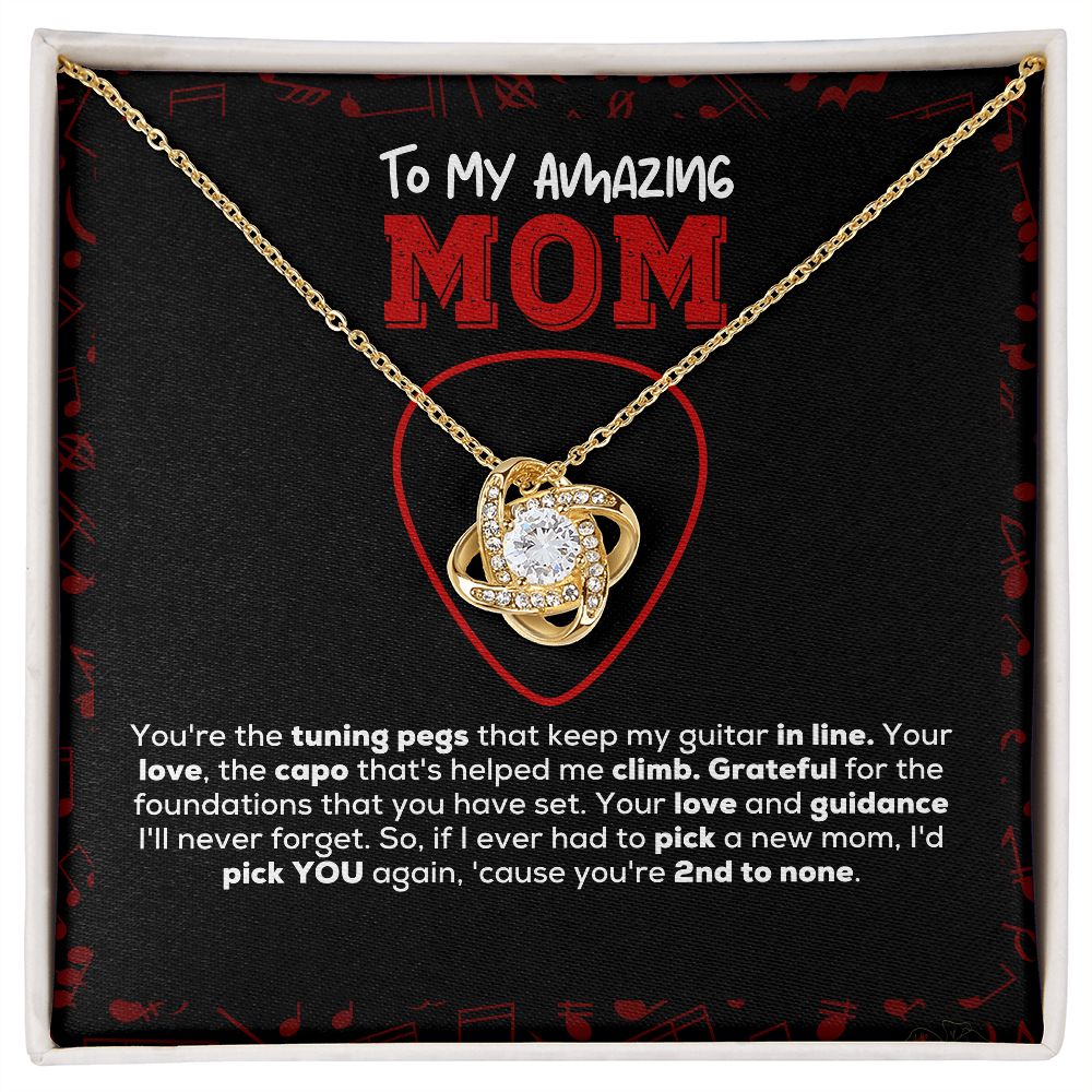 Love Knot Necklace | You're 2nd to none | Guitarist to Mom gift