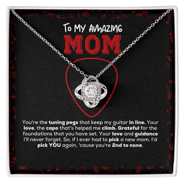 Love Knot Necklace | You're 2nd to none | Guitarist to Mom gift