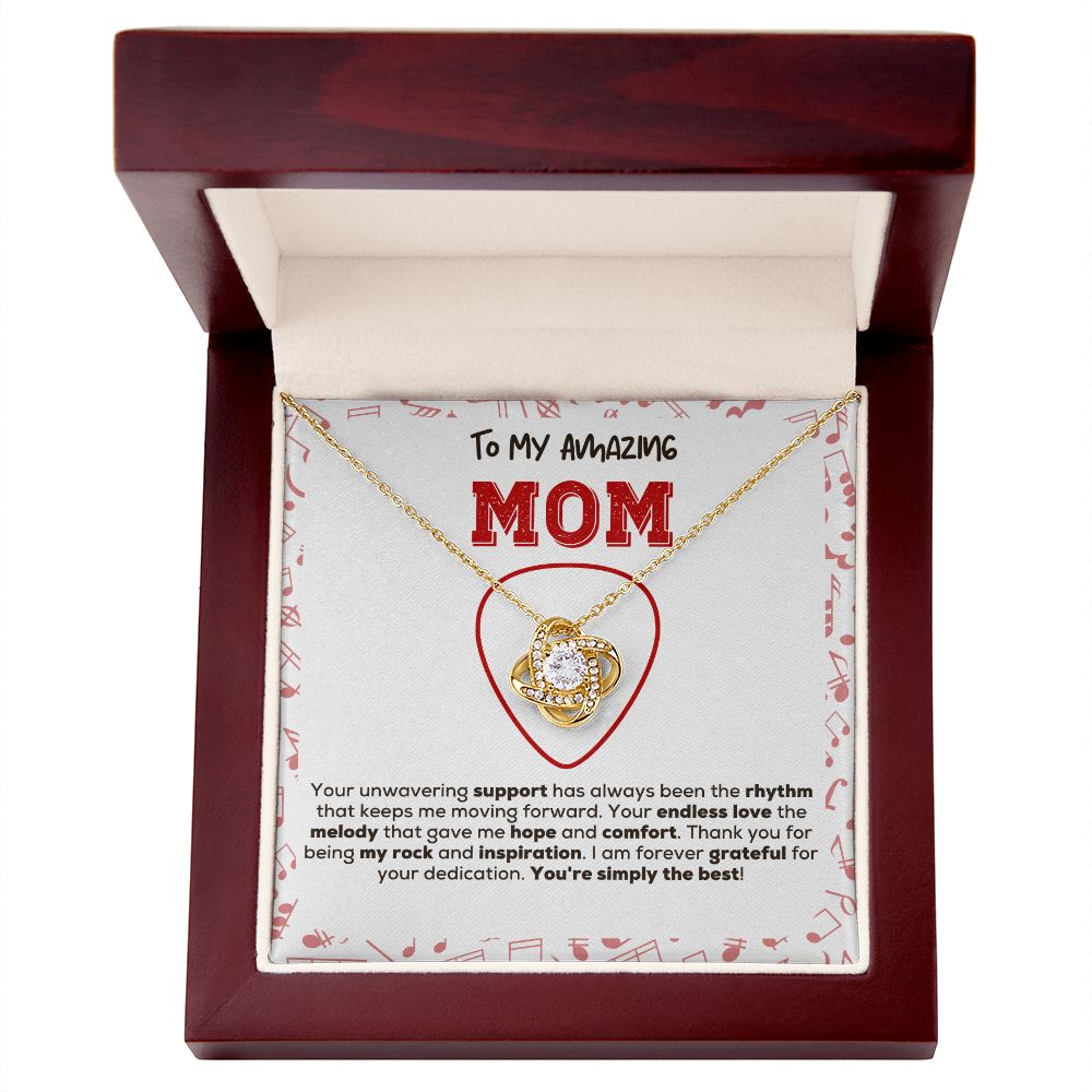 Love Knot Necklace | You're Simply The Best | Guitarist to Mom Gift