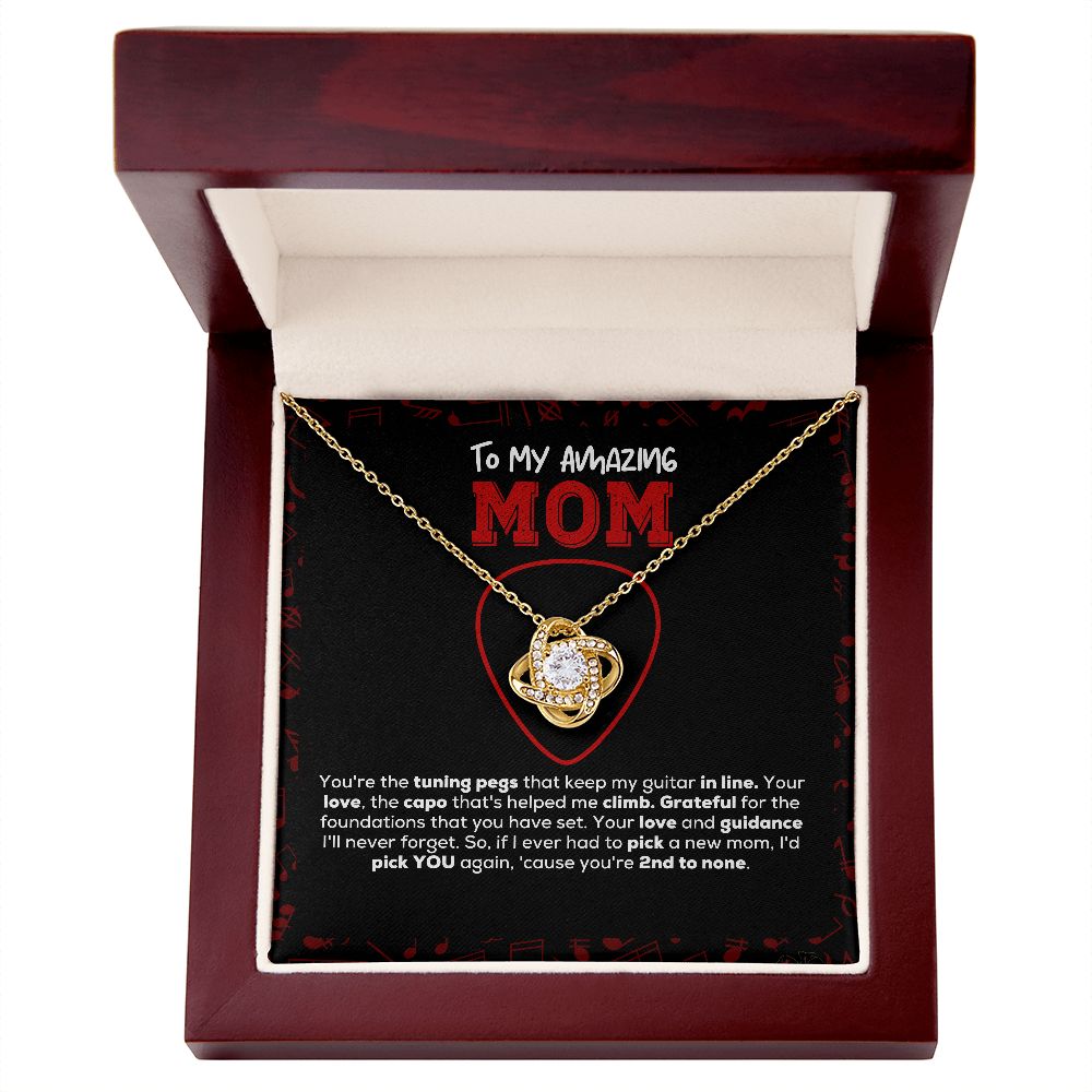 Love Knot Necklace | You're 2nd to none | Guitarist to Mom gift