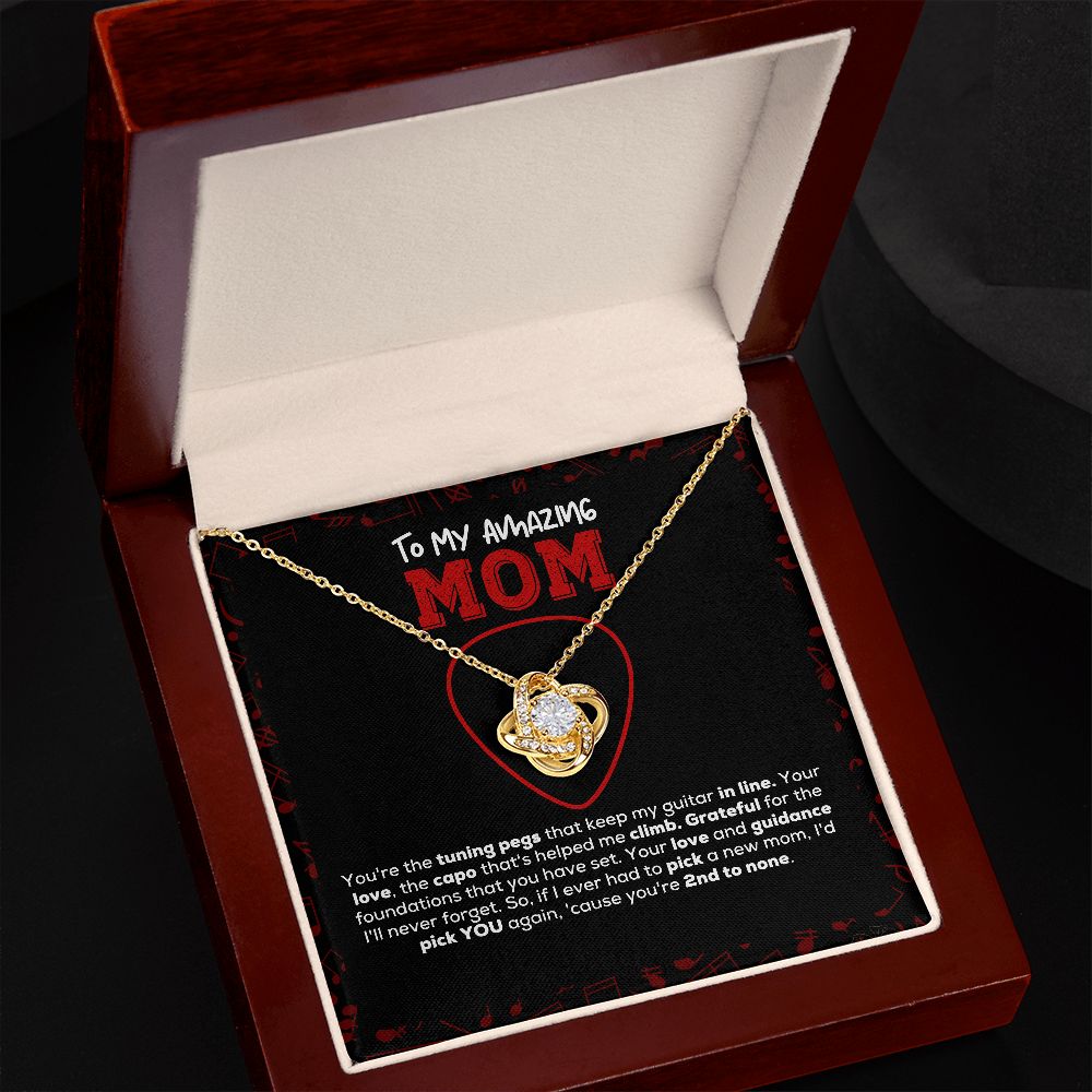 Love Knot Necklace | You're 2nd to none | Guitarist to Mom gift