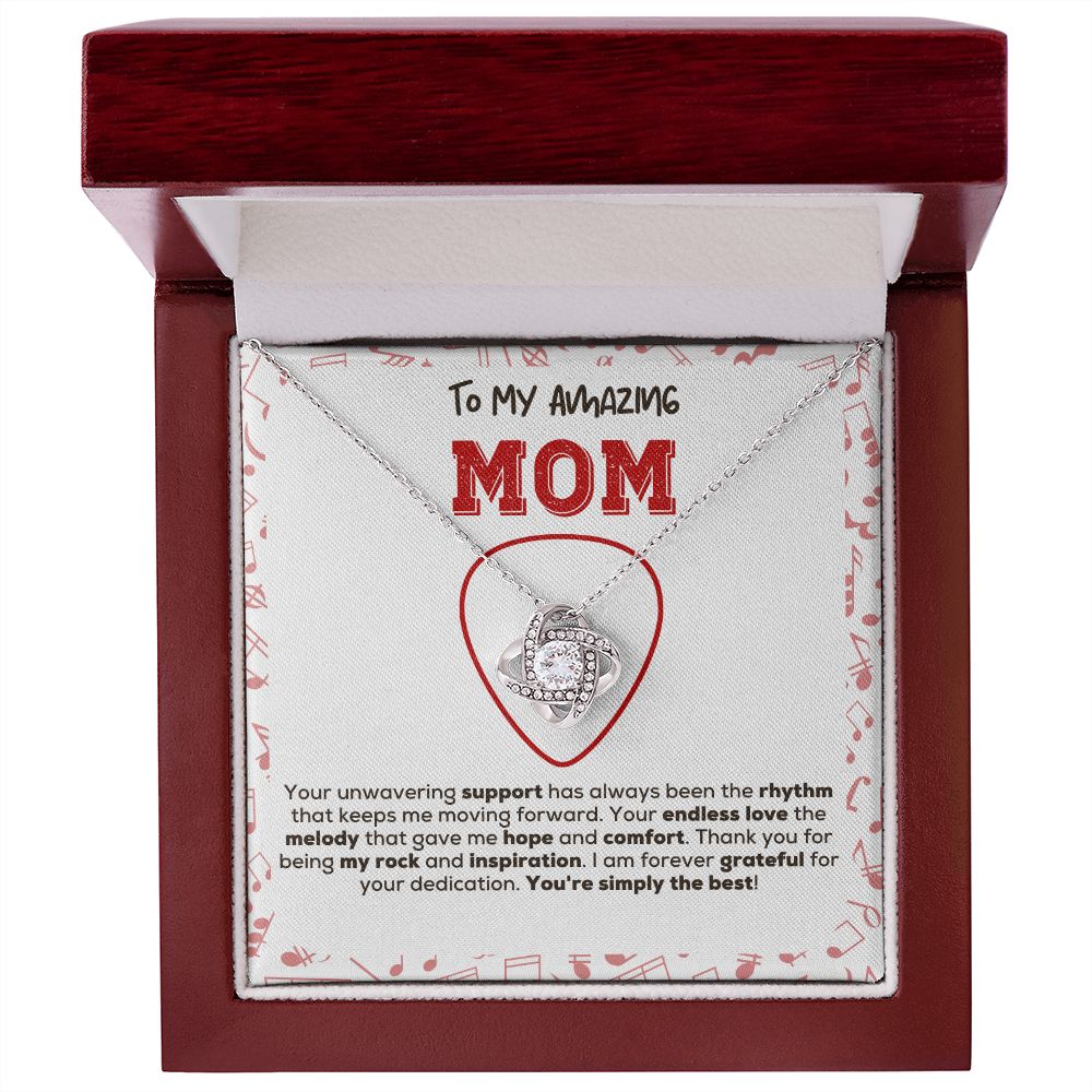 Love Knot Necklace | You're Simply The Best | Guitarist to Mom Gift
