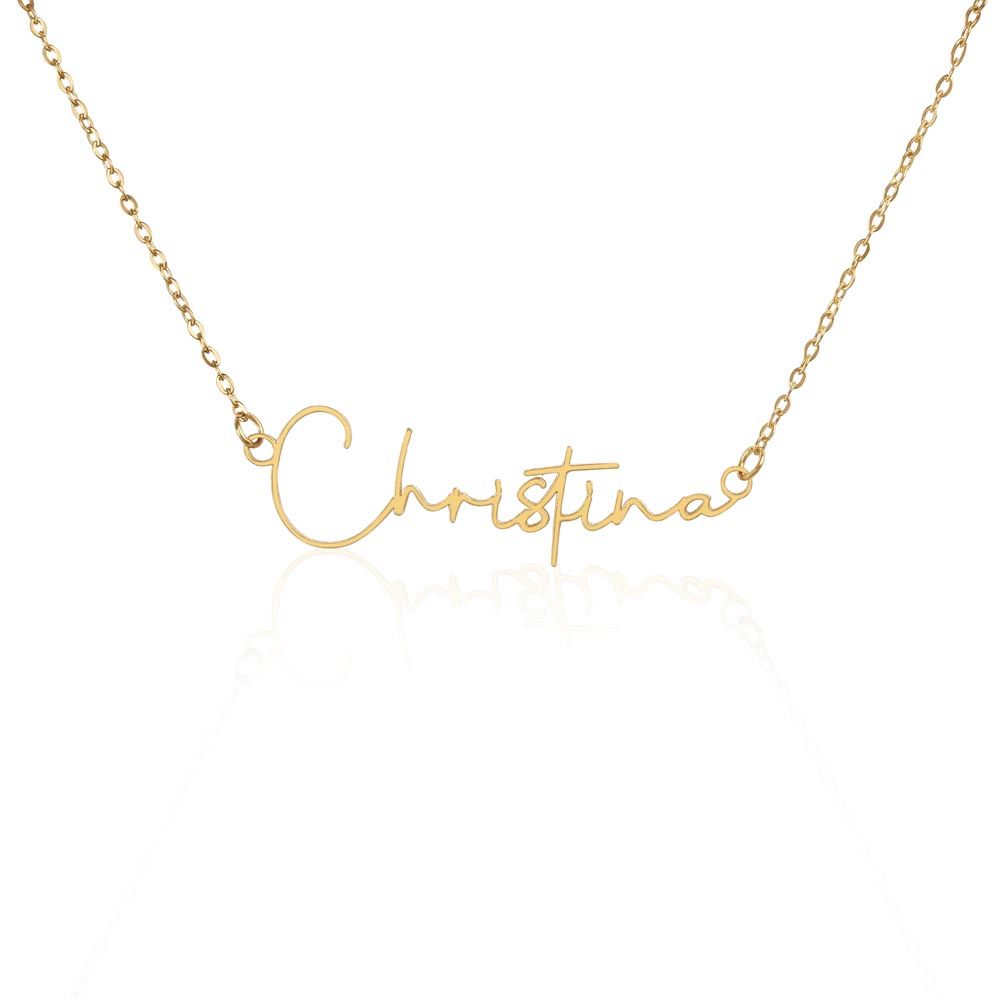 Custom Handwriting Name Necklace | Gift for Mom, Daughter, Granddaughter, Sister, (Future) Wife, Girlfriend, or BFF