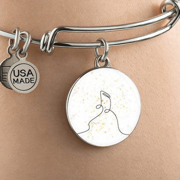 Music Notes | Circle Bangle | Gift for Musician