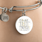 Guitars Gold Stars | Circle Bangle | Gift for Guitarist - Givtz Back
