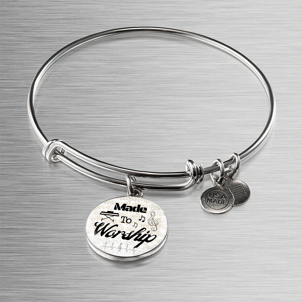 Made to Worship Gold Sheet Music | Bangle Circle Pendant | Piano | Gift for Pianist