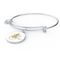 Acoustic Gold Splatter | Circle Bangle | Gift for Acoustic Guitarist - Givtz Back