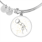 Microphone Music Notes | Circle Bangle | Gift for Singer - Givtz Back
