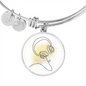 Head Phones Gold Splatter | Circle Bangle | Gift for Music Lover - Givtz Back
