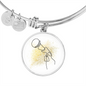 Microphone Gold Splatter | Circle Bangle | Gift for Singer - Givtz Back