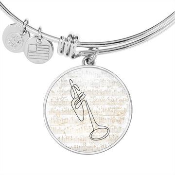 Trumpet Sheet Music | Circle Bangle | Gift for Trumpetist - Givtz Back