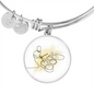 Drums Gold Splatter | Circle Bangle | Gift for Drummer - Givtz Back