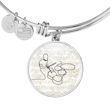 Drums Sheet Music | Circle Bangle | Gift for Drummer - Givtz Back