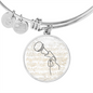Microphone Sheet Music | Circle Bangle | Gift for Singer - Givtz Back