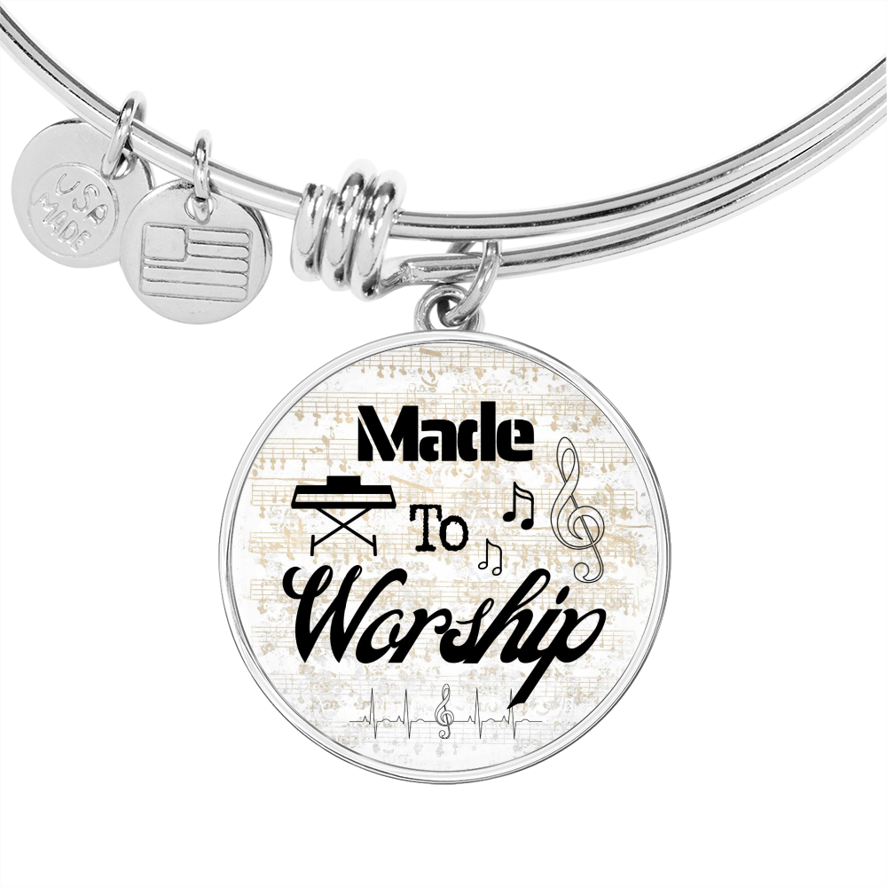 Made to Worship Gold Sheet Music | Bangle Circle Pendant | Piano | Gift for Pianist