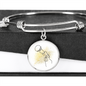 Microphone Gold Splatter | Circle Bangle | Gift for Singer - Givtz Back