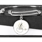 Acoustic Guitar Stars | Circle Bangle | Gift for Acoustic Guitarist - Givtz Back