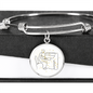 Piano Gold Stars | Circle Bangle | Gift for Pianist - Givtz Back