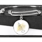 Trumpet Gold Splatter | Circle Bangle | Gift for Trumpetist - Givtz Back