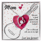 Love You Forever | Guitarist Mom | Hearts | Necklace - Givtz Back