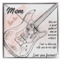 Love You Forever | Electric Guitarist Mom | Pink | Necklace - Givtz Back