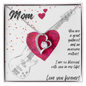 Love You Forever | Bassist Mom | Hearts | Necklace - Givtz Back