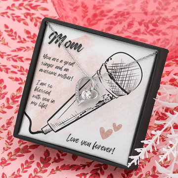 Love You Forever | Singer Mom | Pink | Necklace - Givtz Back