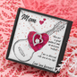 Love You Forever | Guitarist Mom | Hearts | Necklace - Givtz Back