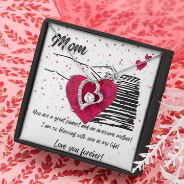 Love You Forever | Pianist Hands Mom | Hearts | Necklace - Givtz Back