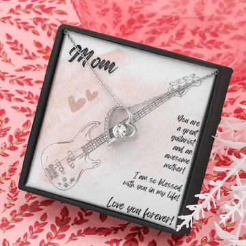 Love You Forever | Bassist Mom | Pink | Necklace - Givtz Back