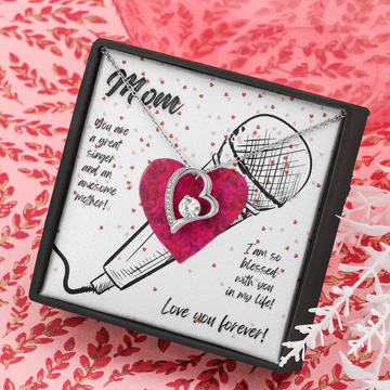 Love You Forever | Singer Mom | Hearts | Necklace - Givtz Back
