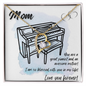 Love You Forever | Pianist Mom | Blue | Necklace - Givtz Back