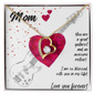 Love You Forever | Bassist Mom | Hearts | Necklace - Givtz Back