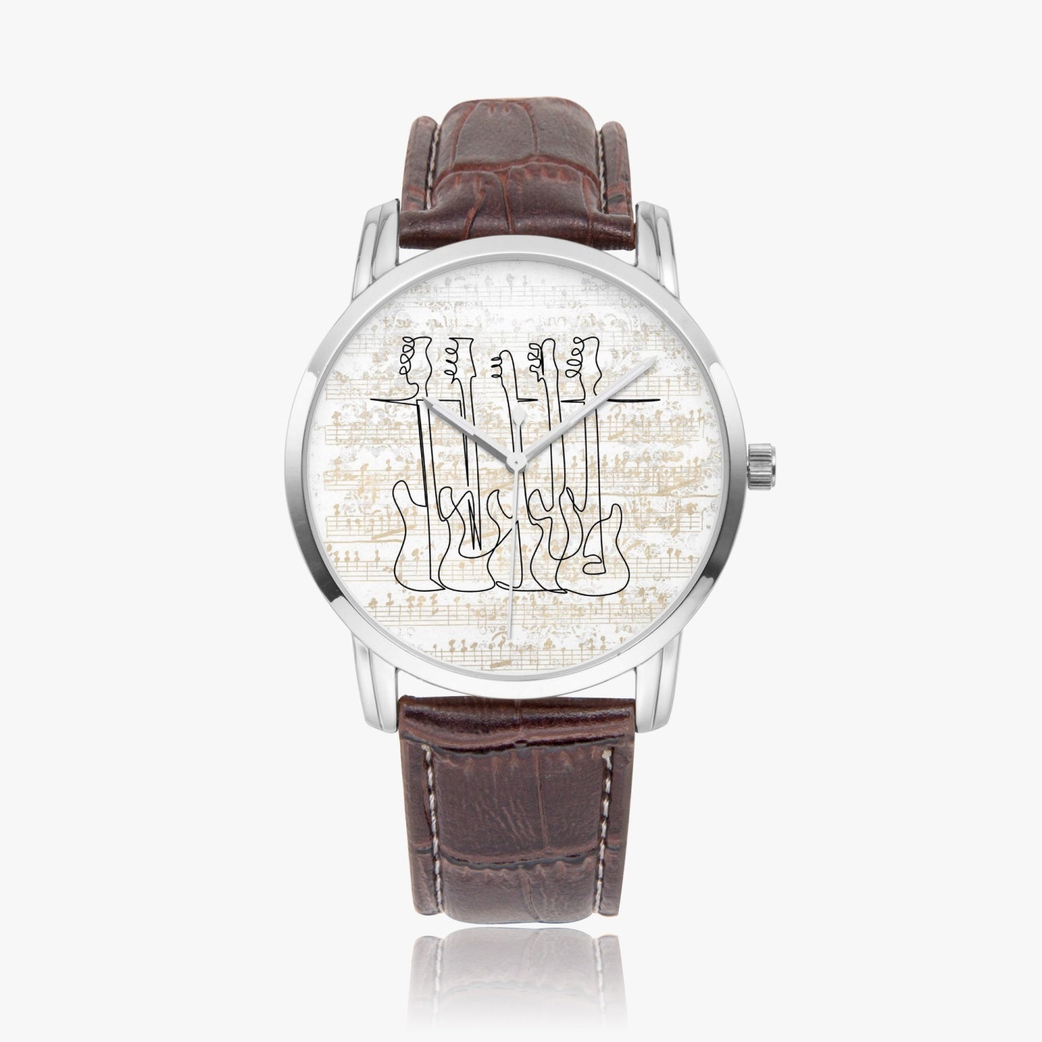 Bass Guitars | Wide Type Quartz Watch | Gift for Musician - Givtz Back