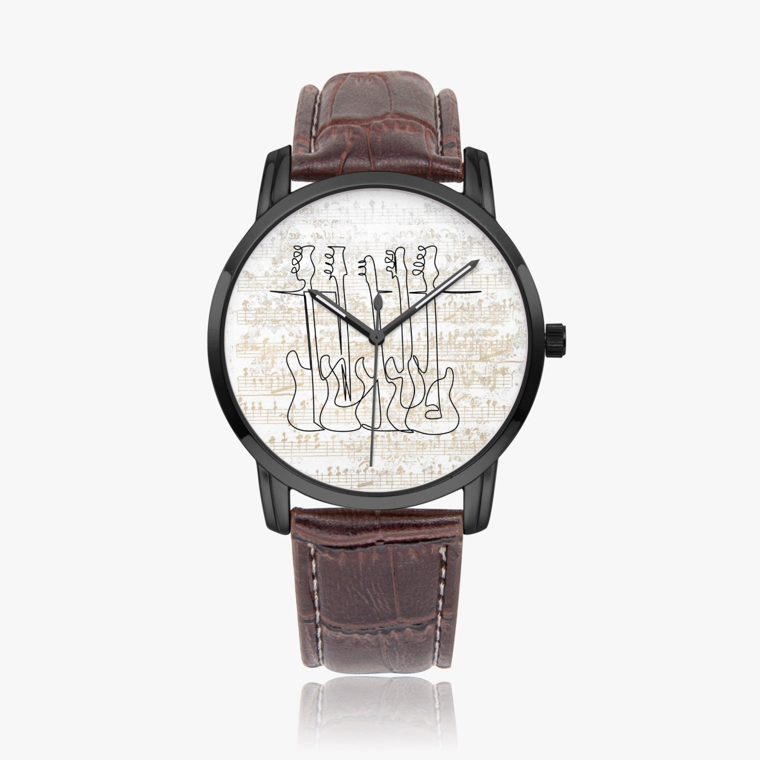 Bass Guitars | Wide Type Quartz Watch | Gift for Musician - Givtz Back