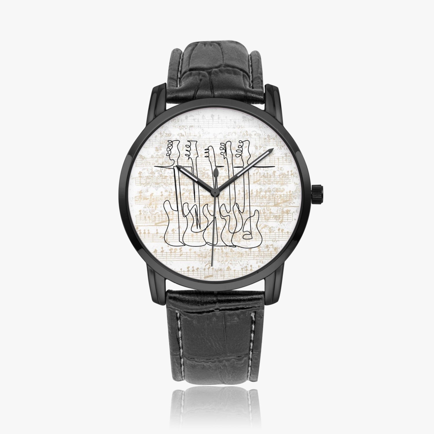 Bass Guitars | Wide Type Quartz Watch | Gift for Musician - Givtz Back