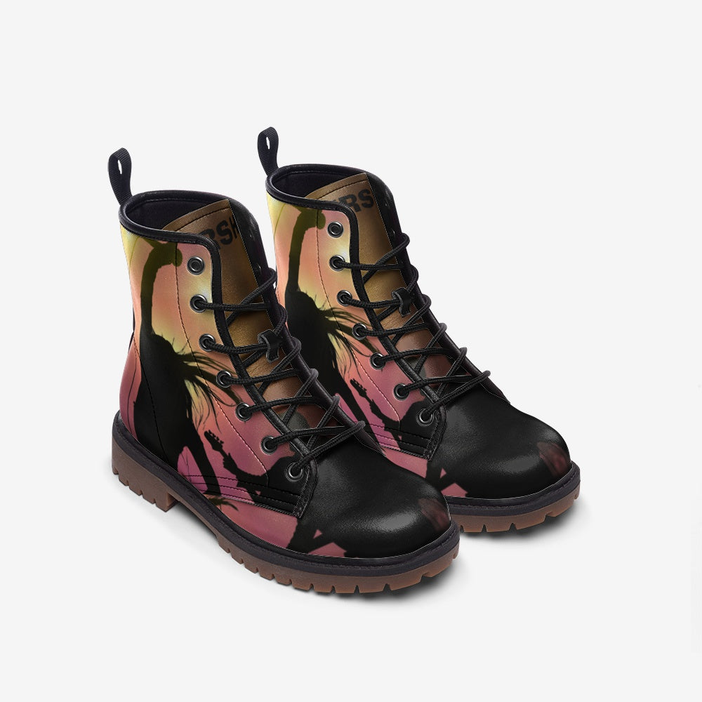 Casual Leather Lightweight boots Singer Female - Givtz Back