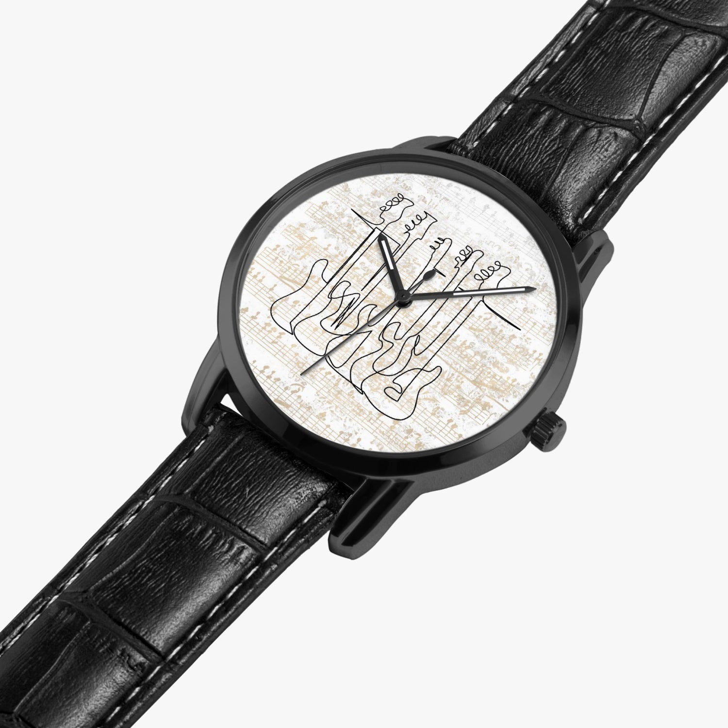 Bass Guitars | Wide Type Quartz Watch | Gift for Musician - Givtz Back